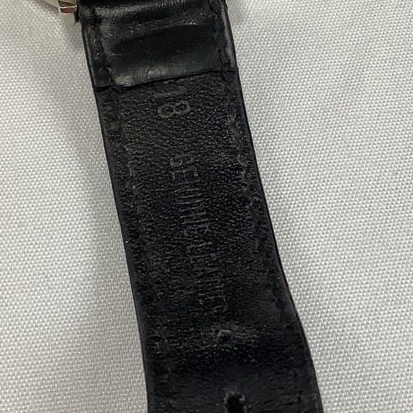 Vintage Cinergy 2002 Elvis Black Leather Silvertone Photo Wrist Watch main image 12